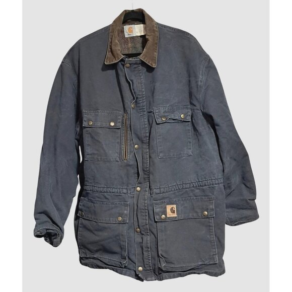 Carhartt Other - Vintage Carhartt Jacket Coat Rancher Chore Flannel Blanket Lined Work Mens Size